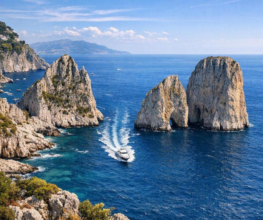 Capri in barca